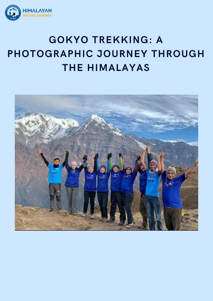 gokyo trekking a photographic journey through