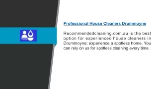 Professional House Cleaners Drummoyne Recommendedcleaning.com.au