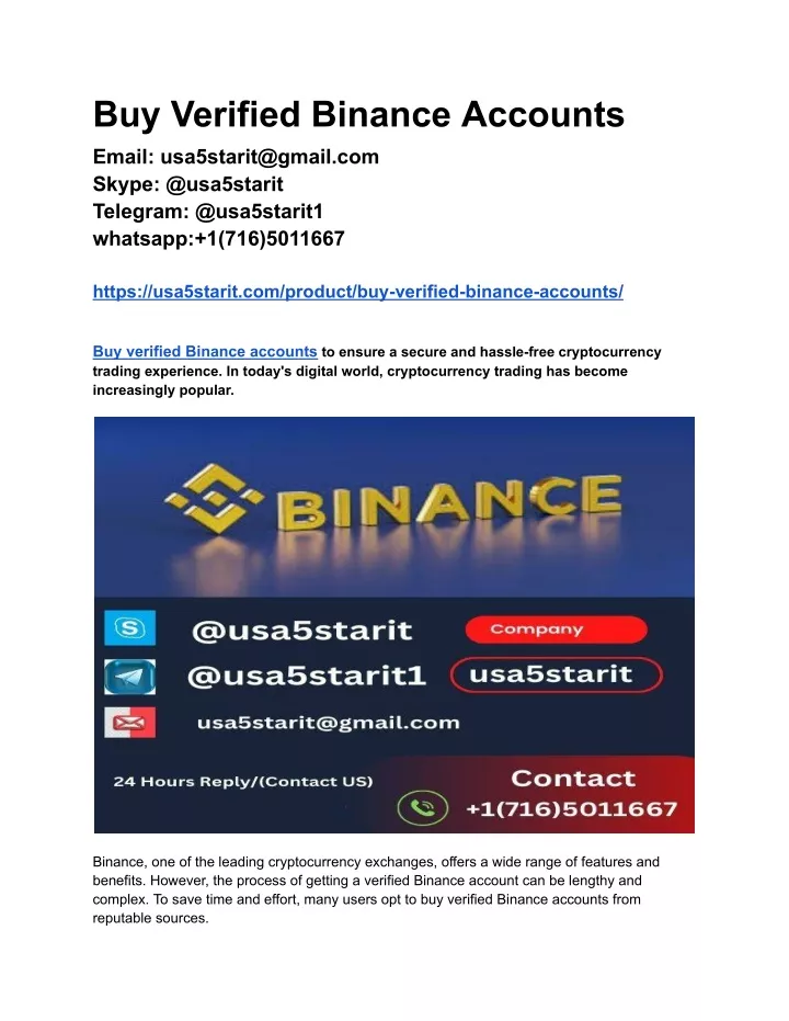 buy verified binance accounts