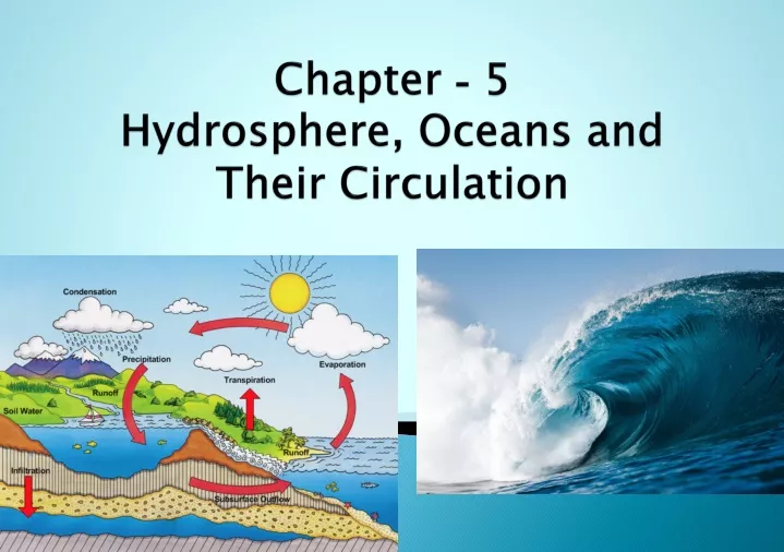 chapter 5 hydrosphere oceans and their circulation