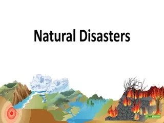 Science Holiday Homework-Natural Disasters
