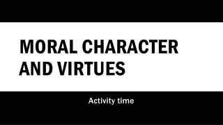 Moral Character and Virtues (MSCs/UAE SST)