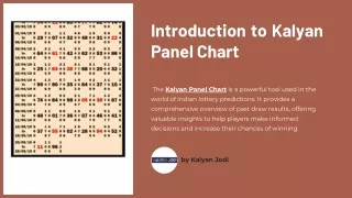 Unleash the Power of Kalyan Panel Chart