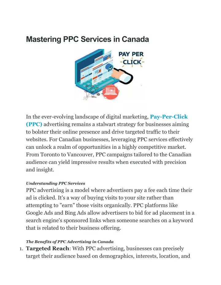 PPT - Best PPC Services In Canada PowerPoint Presentation, free ...