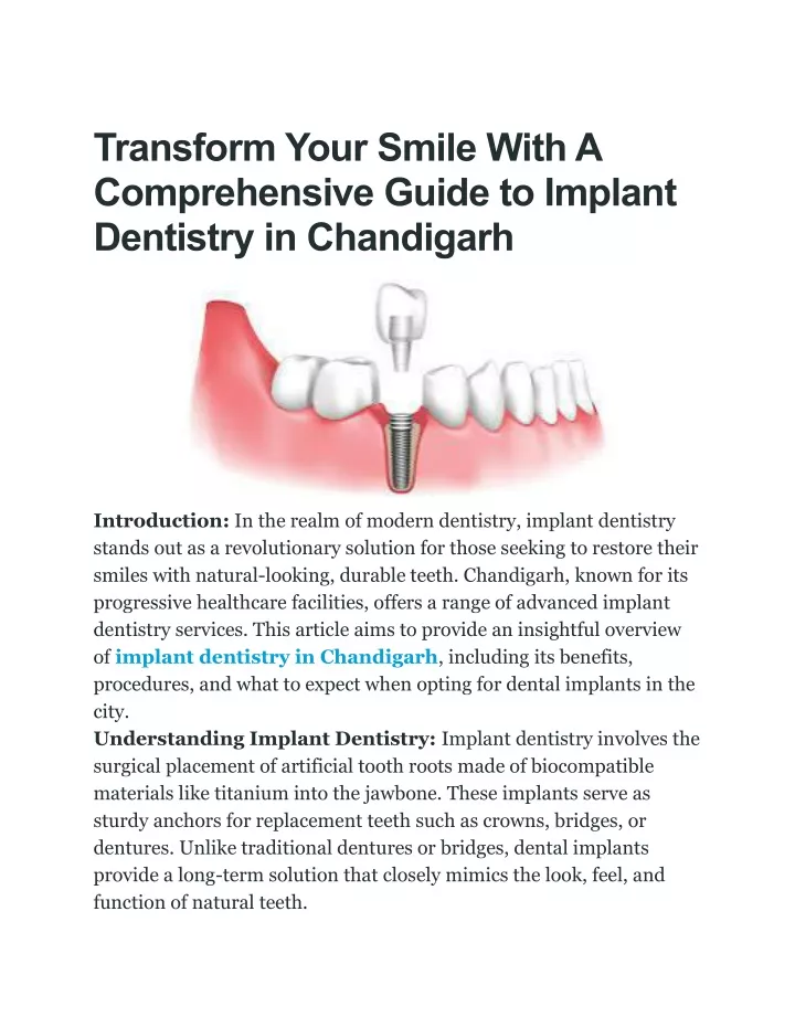 transform your smile with a comprehensive guide