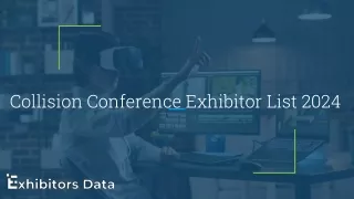 collision conference exhibitor list 2024