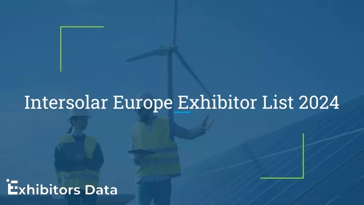 intersolar europe exhibitor list 2024