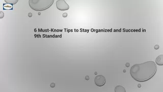 6 Must-Know Tips to Stay Organized and Succeed - Tejasvi Classes