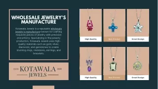 wholeale jewelry manufacturer
