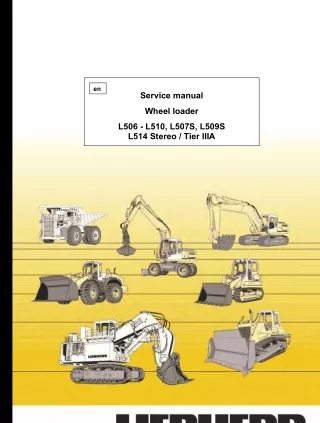 Liebherr L506-1108 Wheel Loader Service Repair Manual SN：19047