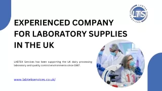 Experienced Company for Laboratory Supplies in the UK - Labtek Services