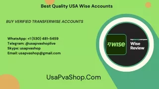 Buy Verified TransferWise Accounts