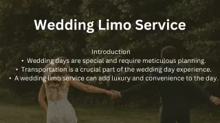 Wedding limo ppt