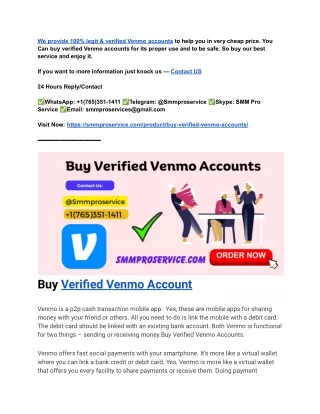 If you are looking to Buy Verified Venmo Accounts