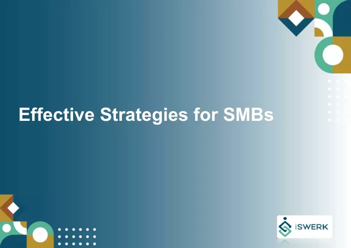 effective strategies for smbs