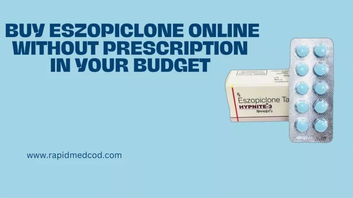 buy eszopiclone online without prescription