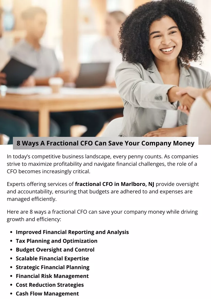 8 ways a fractional cfo can save your company