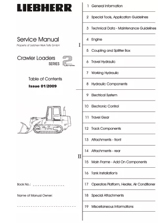 Liebherr LR 632 LR632 Crawler Loader Series 2 Litronic Service Repair Manual
