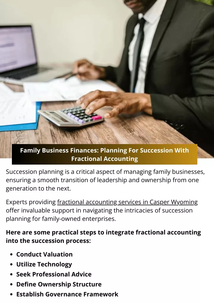 family business finances planning for succession