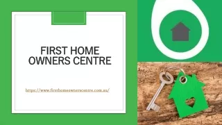 Developing Your Future-Making Use of the First Home Owners Scheme