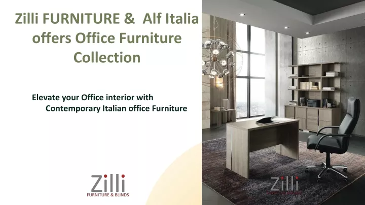 zilli furniture alf italia offers office furniture collection