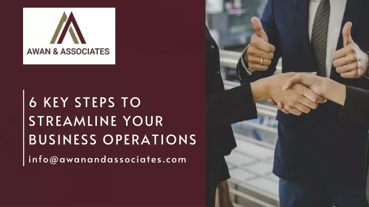 6 key steps to streamline your business operations