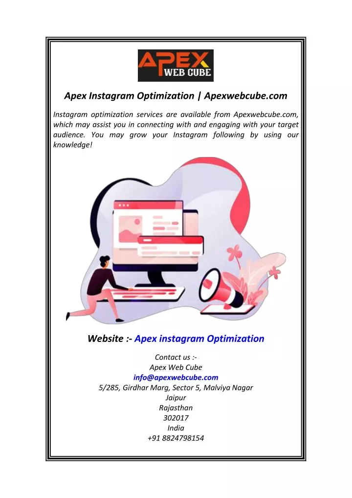 apex instagram optimization apexwebcube com