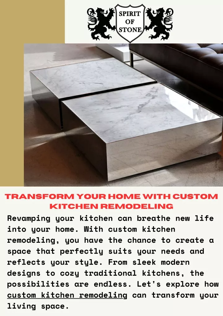 transform your home with custom kitchen