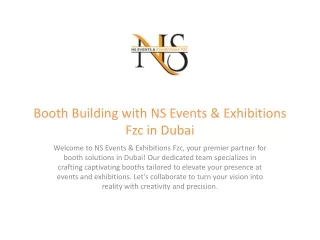 Booth Building with NS Events & Exhibitions Fzc in Dubai