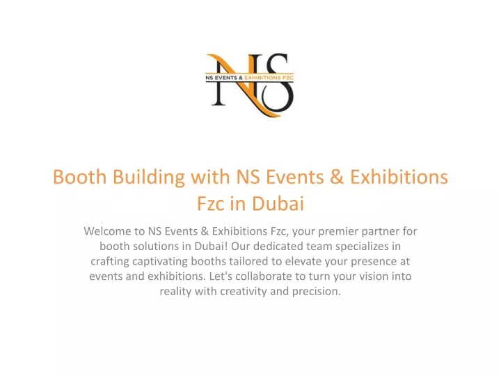 booth building with ns events exhibitions fzc in dubai