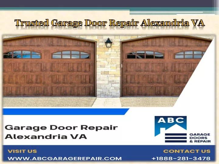 trusted garage door repair alexandria va