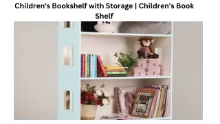 Childrens bookshelf with storage | Childrens Book Shelf