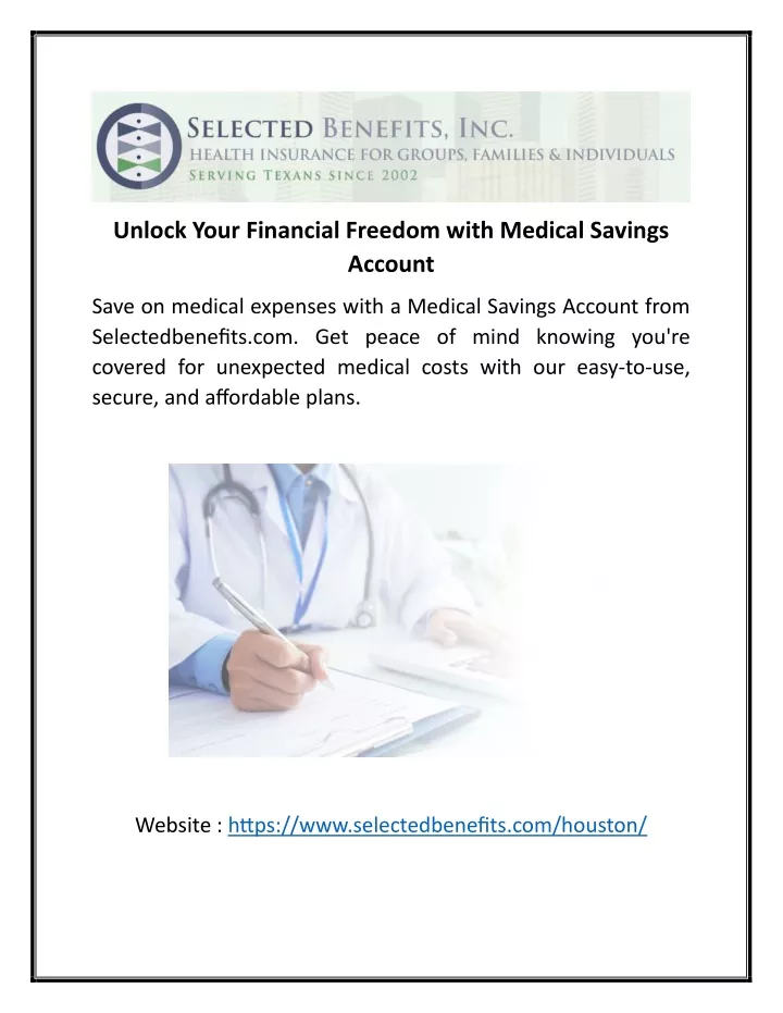 unlock your financial freedom with medical