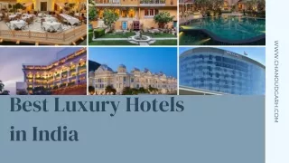 Best Luxury Hotels in India