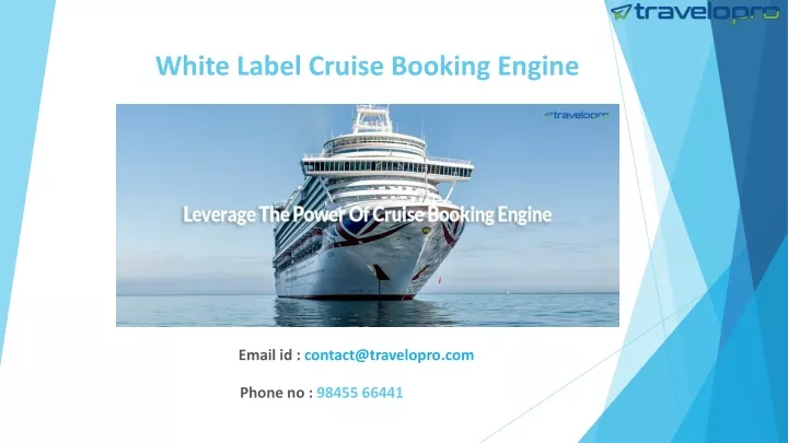 white label cruise booking engine