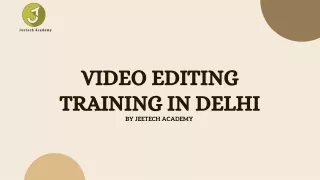 Video Editing Training In Delhi