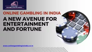 Online Gambling in India A New Avenue for Entertainment and Fortune