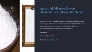 Industrial Adhesive Powder Manufacturer, Best Industrial Adhesive Powder Manufac