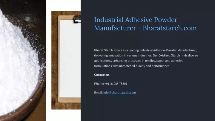 industrial adhesive powder manufacturer