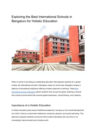 Exploring the Best International Schools in Bengaluru for Holistic Education (2)