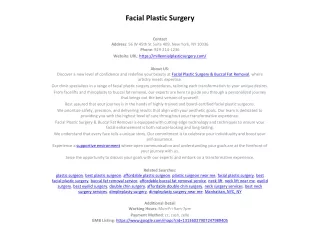 Facial Plastic Surgery