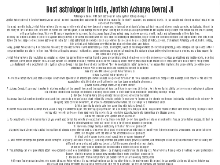 best astrologer in india jyotish acharya devraj