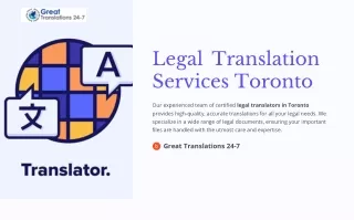 Certified Legal Translators in Toronto - Secure & Accurate Translations