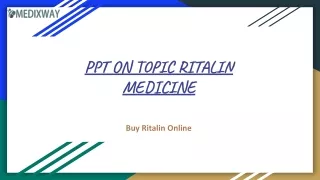 Buy Ritalin Medicine