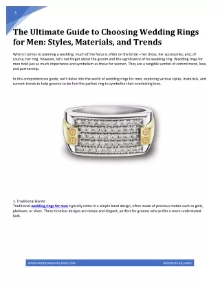 Wedding Rings for Men