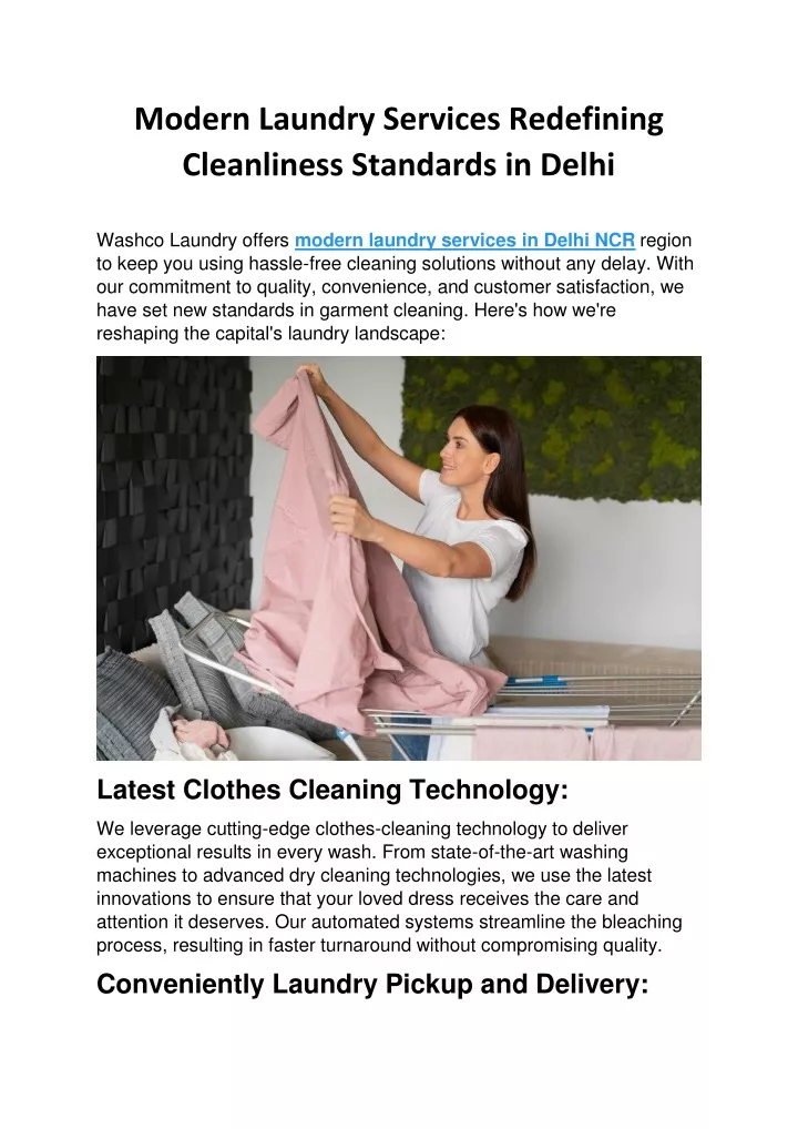 modern laundry services redefining cleanliness