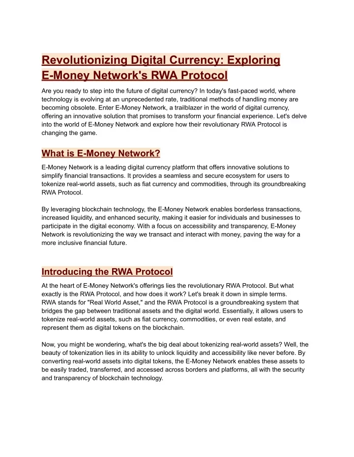 revolutionizing digital currency exploring