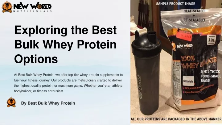 exploring the best bulk whey protein options