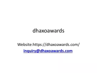 dhaxoawards