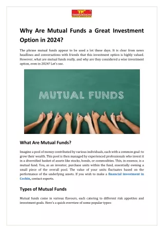 Why Are Mutual Funds a Great Investment Option in 2024?
